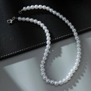 Fresh Water Pearl Necklace with 925 Sterling Silver Clasp